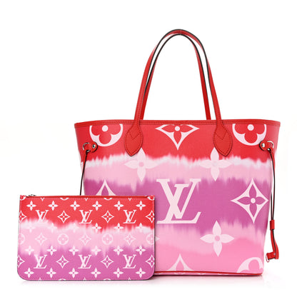 Louis Vuitton Monogram Escale Neverfull MM Rouge 1 of 12