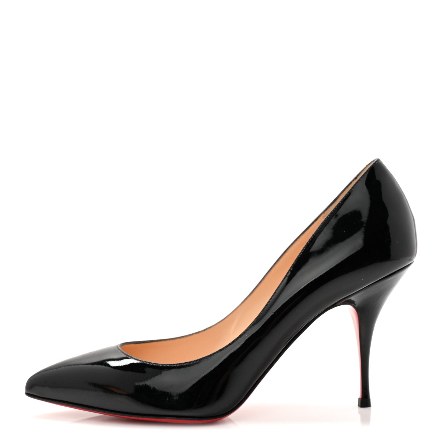 Christian Louboutin Patent Piou Piou 85 Pumps 39 Black 1 of 8