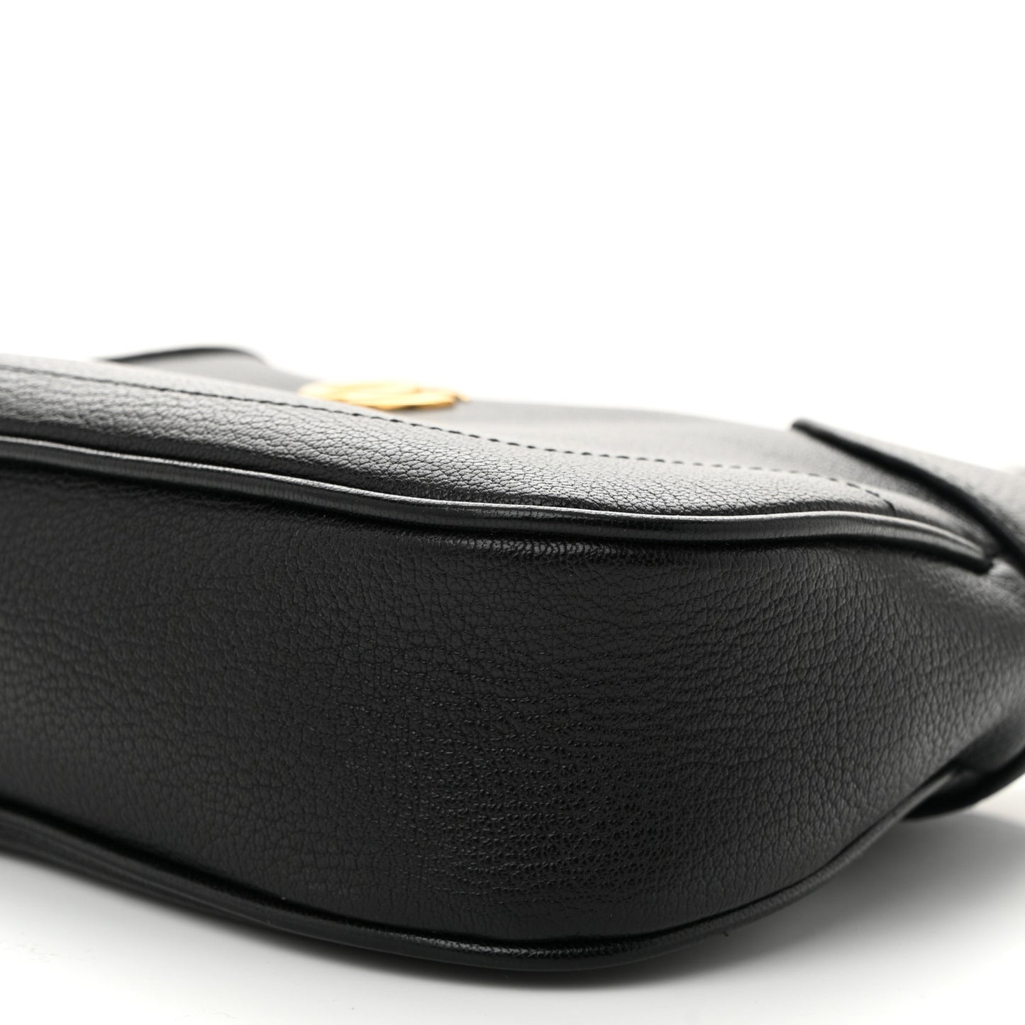 Goatskin Small Aphrodite Shoulder Bag Black