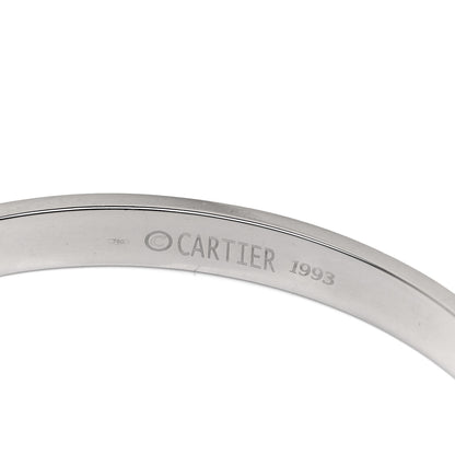 Cartier 18K White Gold LOVE Bracelet 17 5 of 5