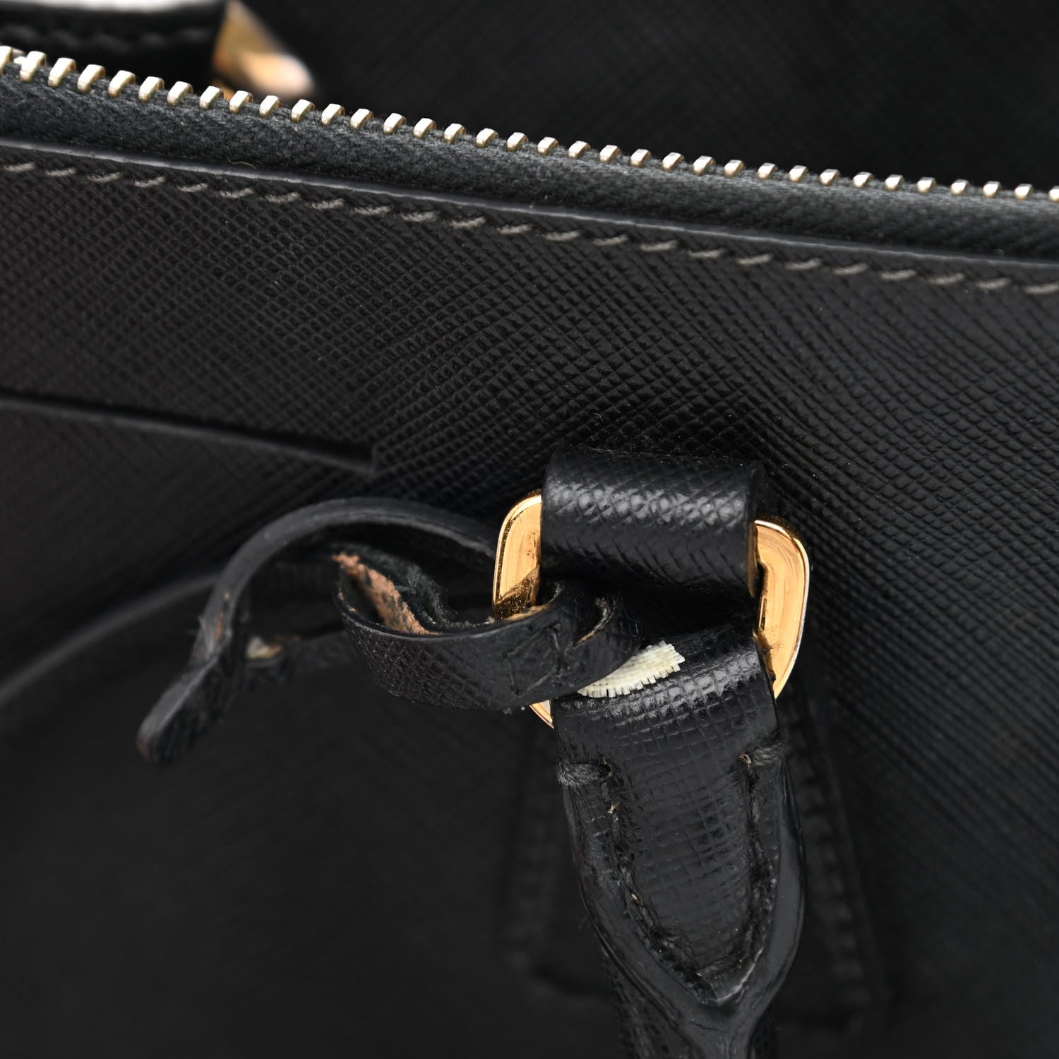 Prada Saffiano Small Galleria Double Zip Tote Black 15 of 16