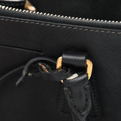 Prada Saffiano Small Galleria Double Zip Tote Black 15 of 16