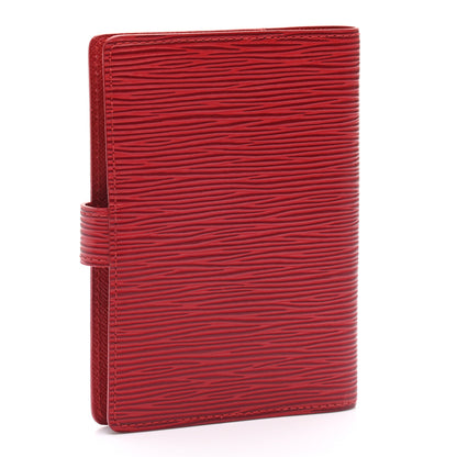 Louis Vuitton Epi Small Ring Agenda Cover Castillan Red 3 of 8