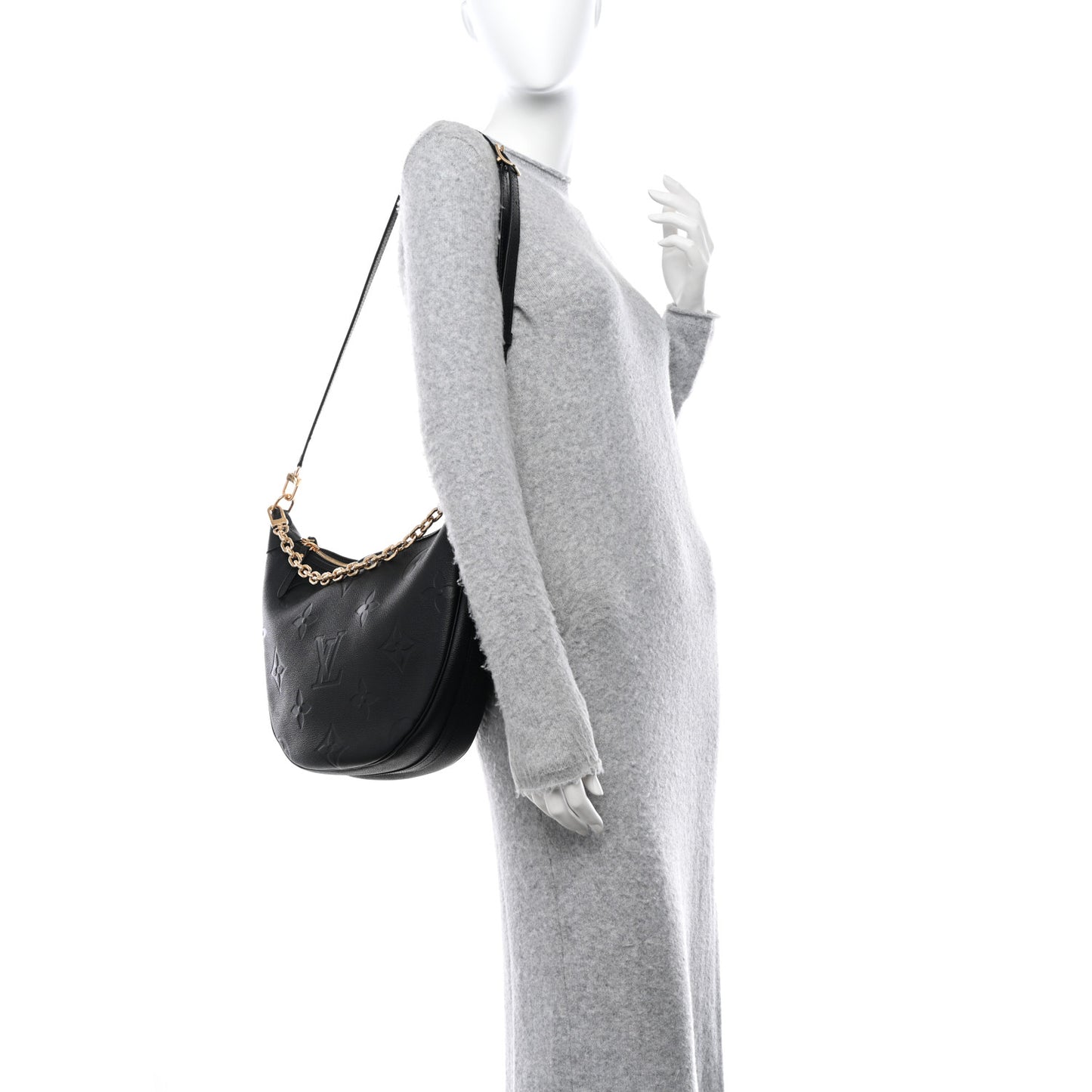 Empreinte Monogram Giant Loop Hobo Black