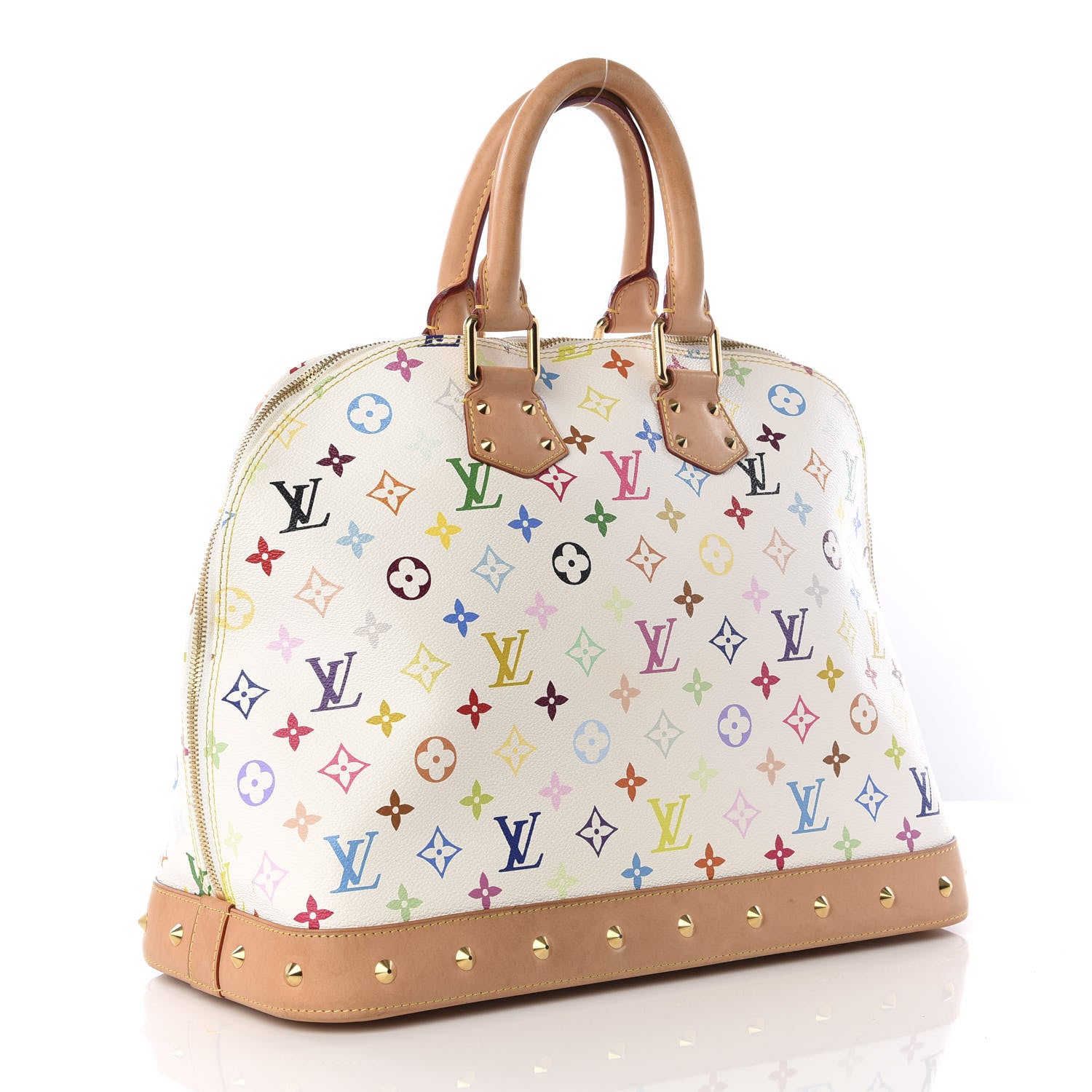 Louis Vuitton Monogram Multicolor Alma GM White 2 of 11