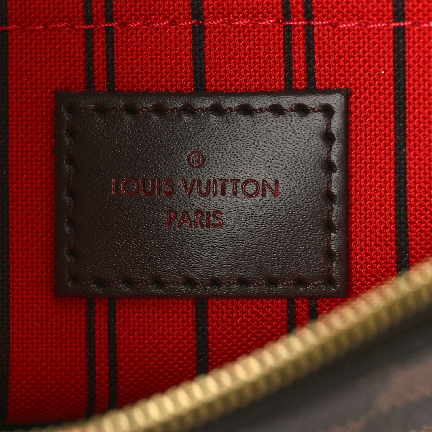 Louis Vuitton Damier Ebene Neverfull MM GM Pochette 6 of 8