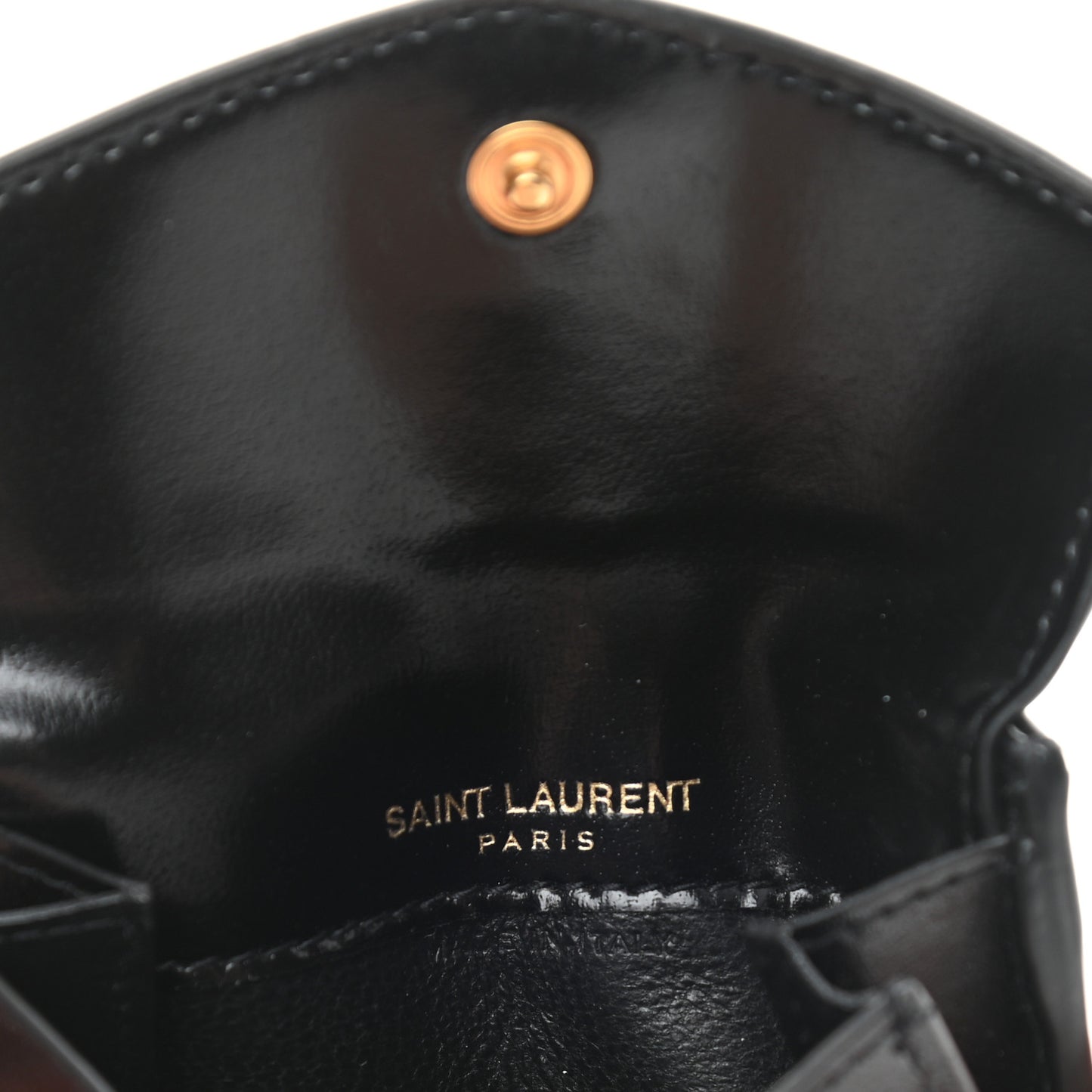 Calfskin Uptown Monogram Card Case Black