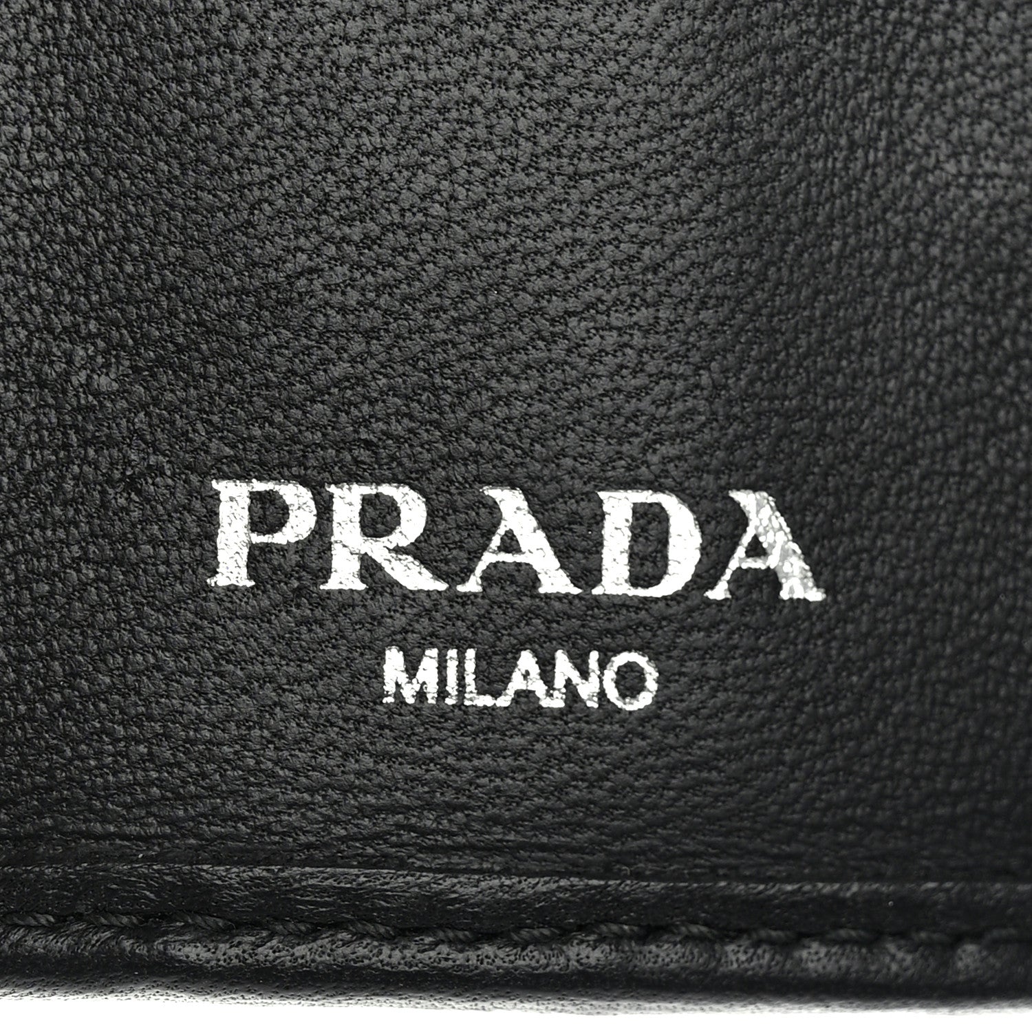 Prada Nappa Gaufre 6 Key Holder Black 6 of 7