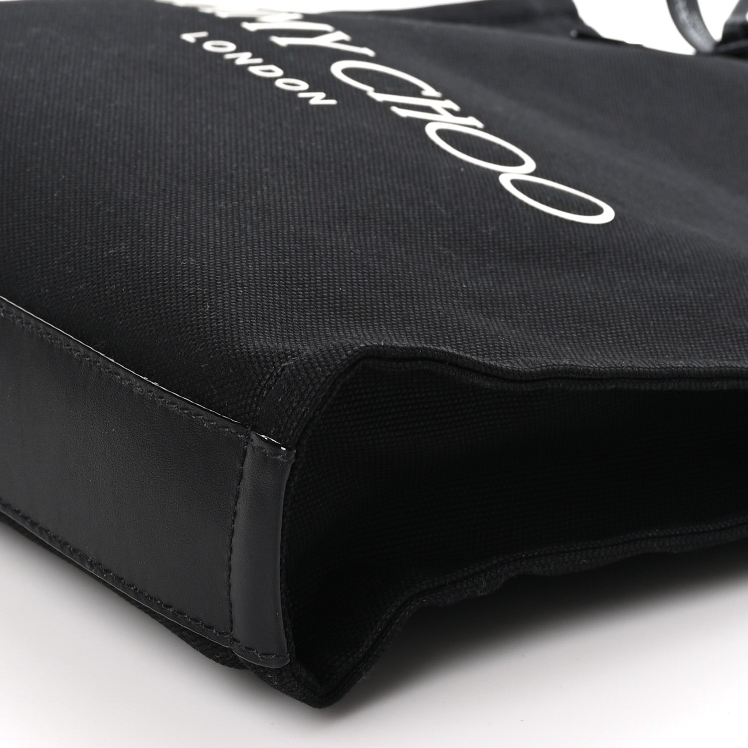 Jimmy Choo Canvas Logo Tote Black 9 of 9