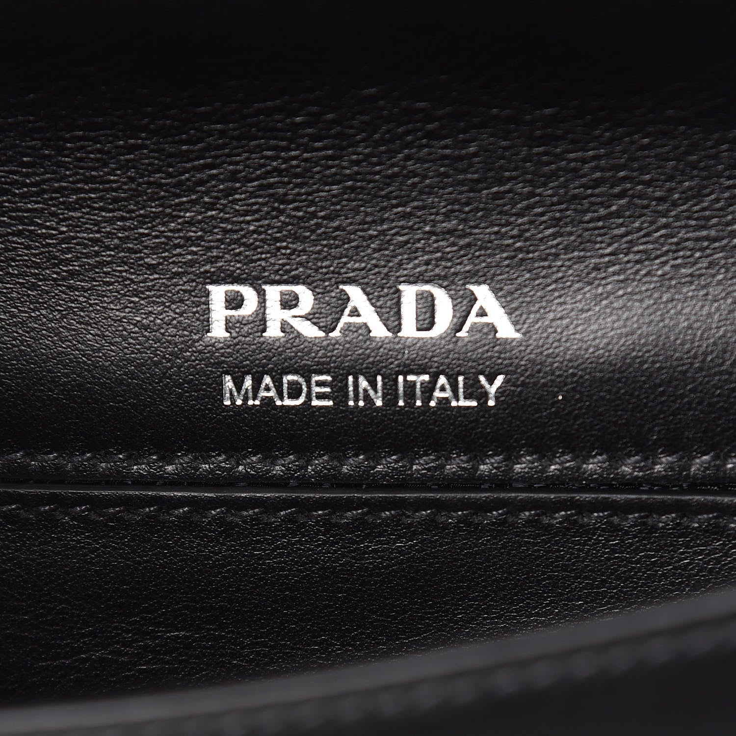 Prada City Calf Plex Ribbon Bag Black Rosa 9 of 9