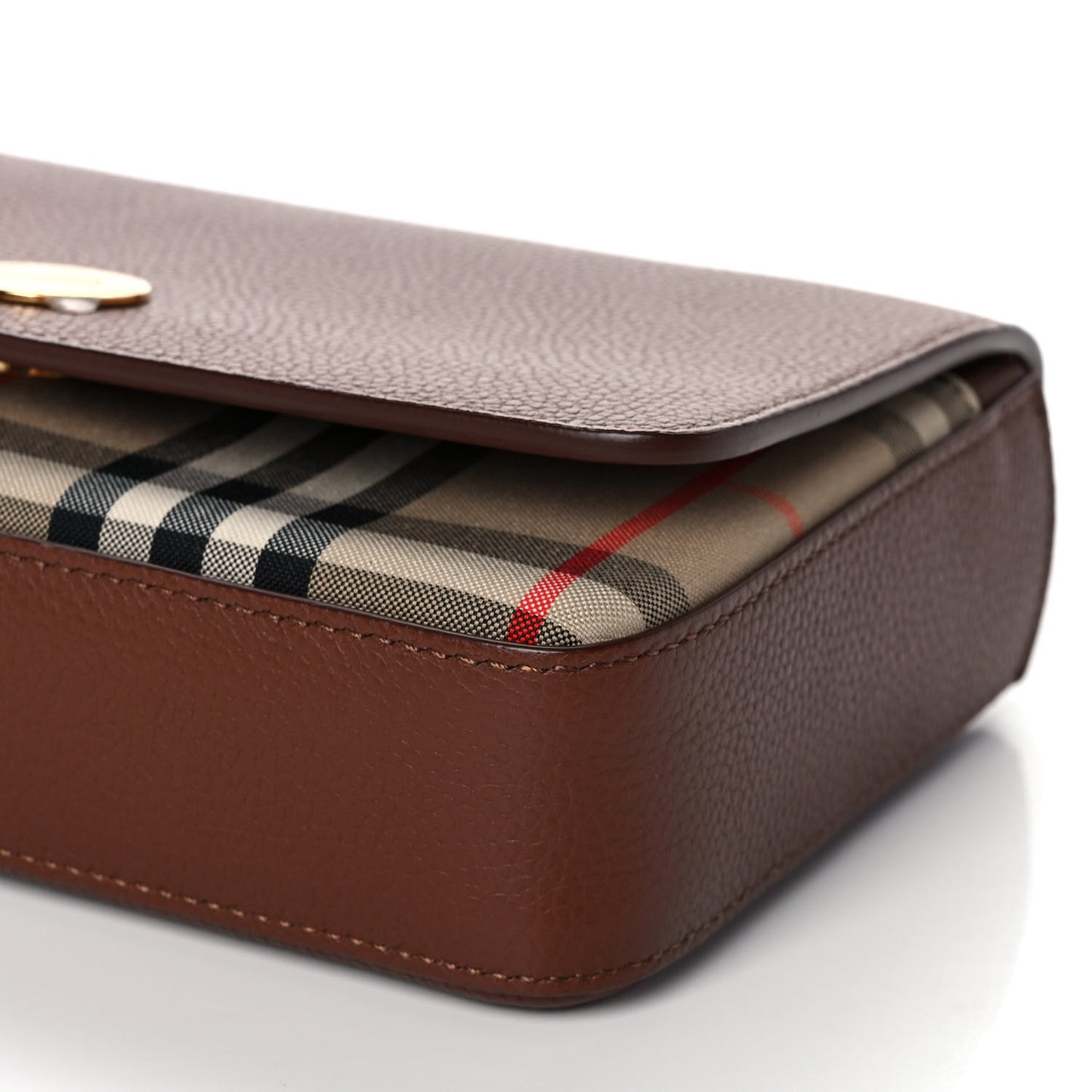 Calfskin Vintage Check New Hampshire Bag Archive Beige Tan