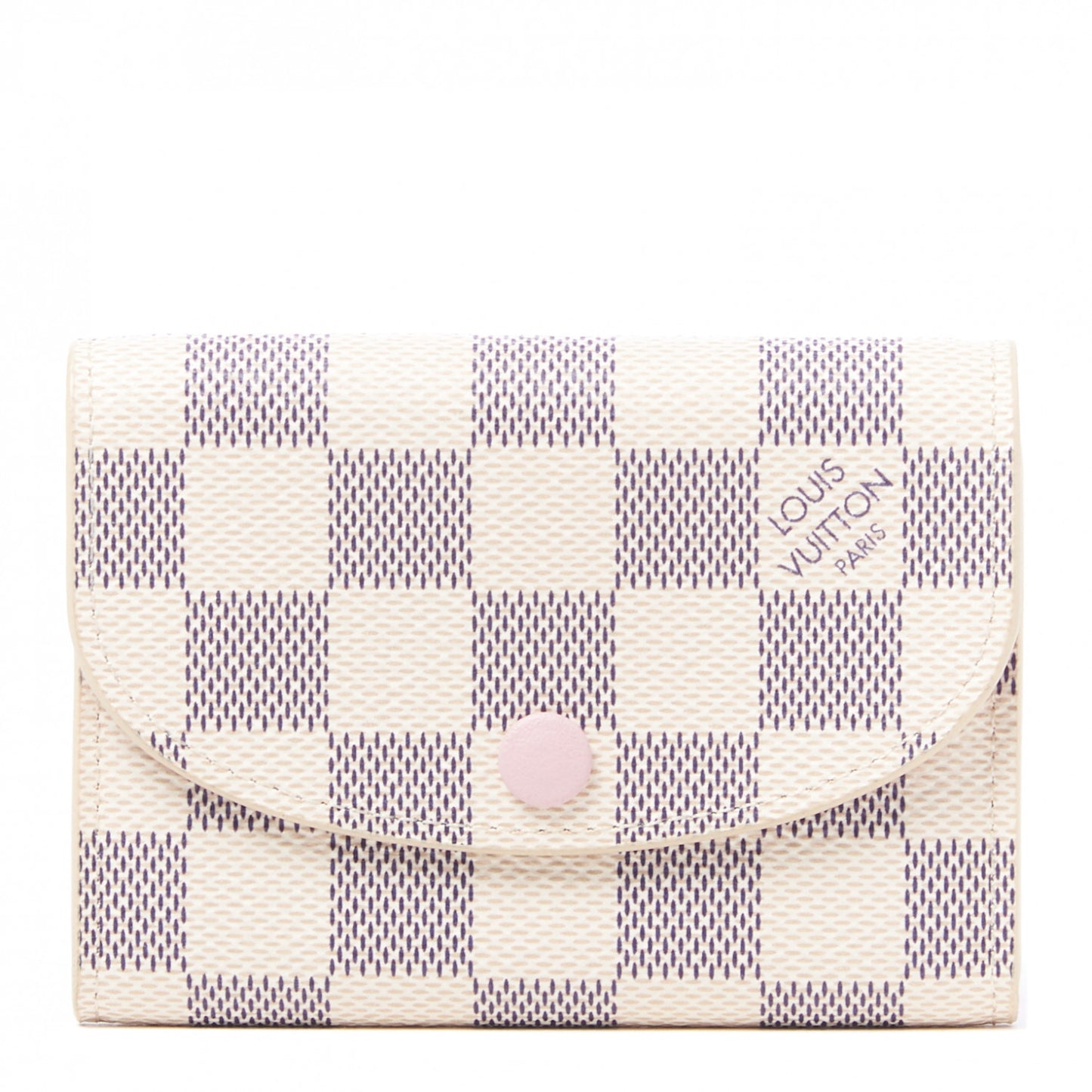 Damier Azur Rosalie Coin Purse Rose Ballerine