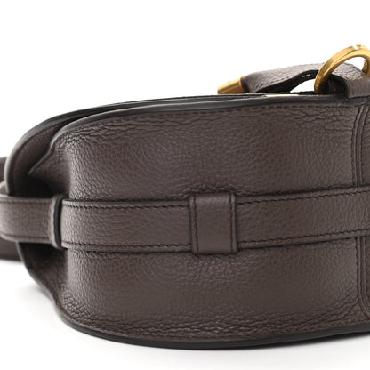 Chloe Calfskin Mini Marcie Round Crossbody Bag Bold Brown 9 of 10