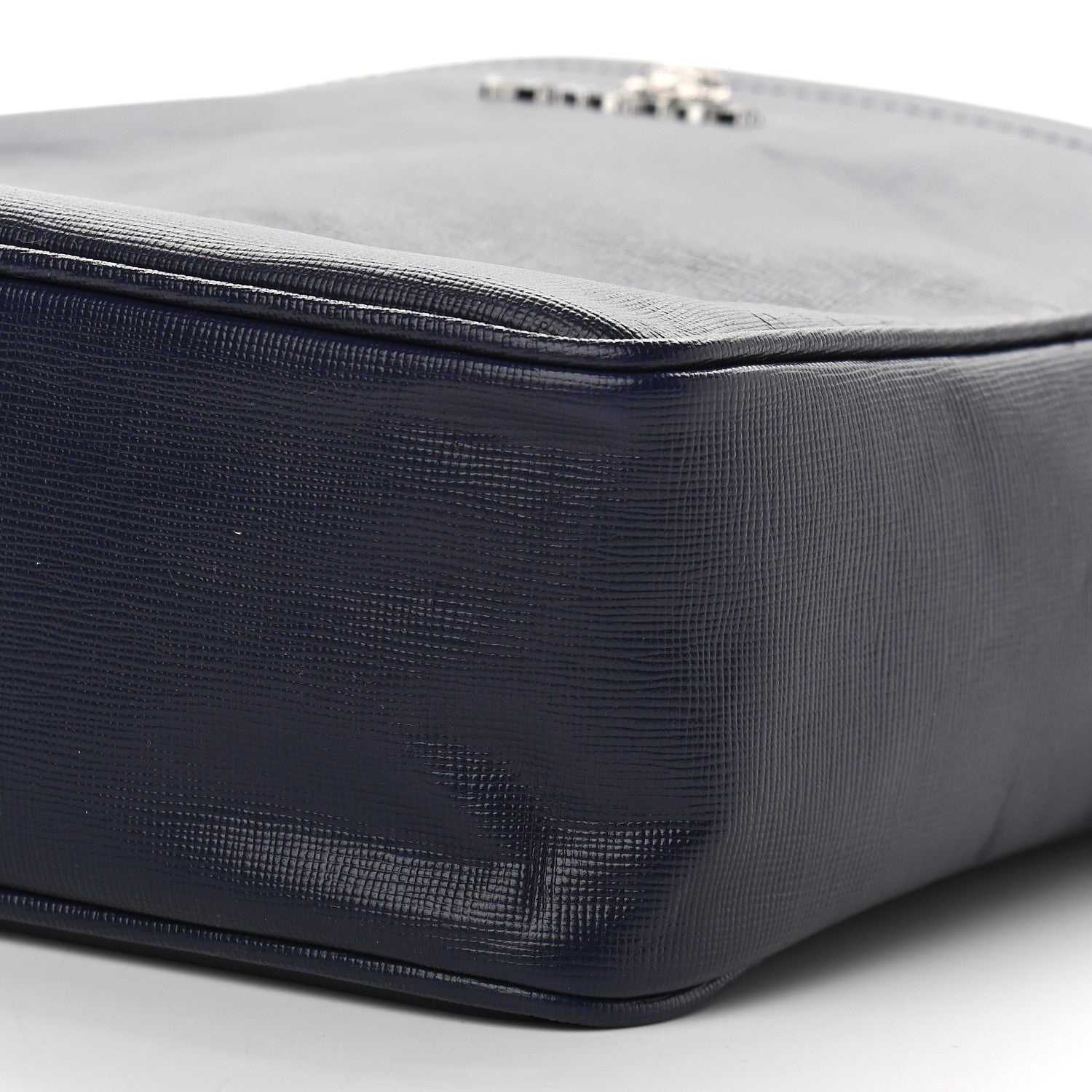 Versace Grained Calfskin Mens Messenger Bag Blue 8 of 8