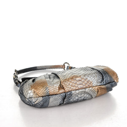 Prada Metallic Python Shoulder Flap Bronzo 4 of 7