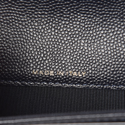 Chanel Caviar Quilted Flap Card Holder Wallet Navy Blue 7 of 9