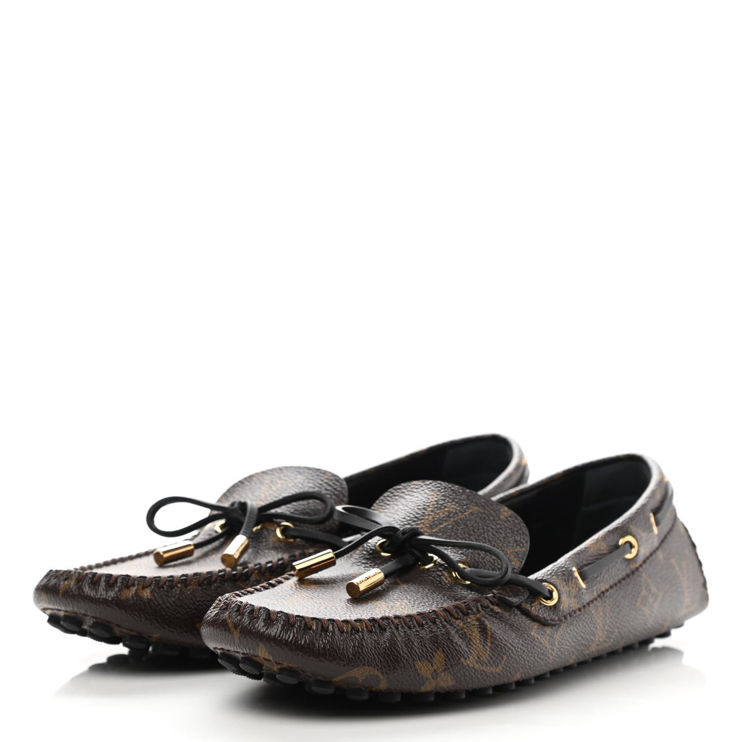 Monogram Mens Arizona Car Shoe Moccasin Loafers 39 Macassar