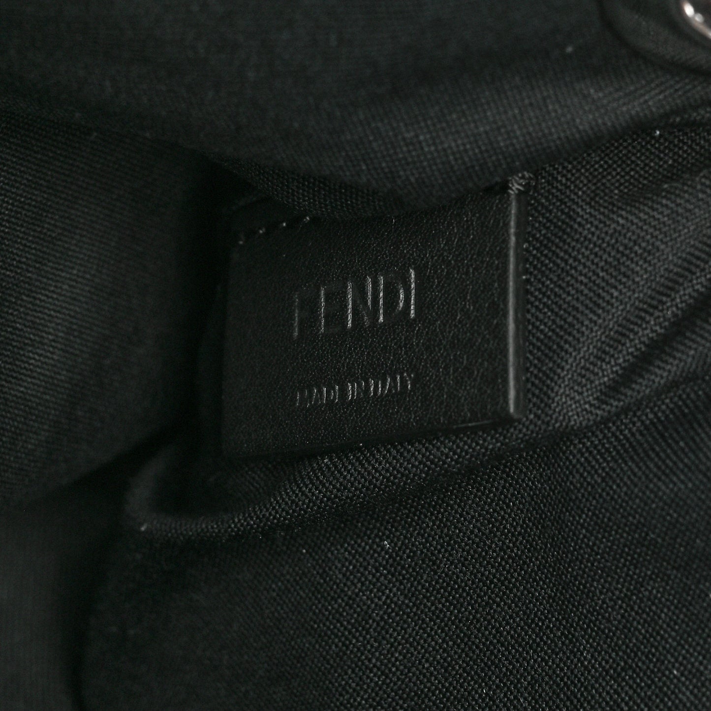 Calfskin Pearl F is Fendi Embellished Triplette Pouch Set Black