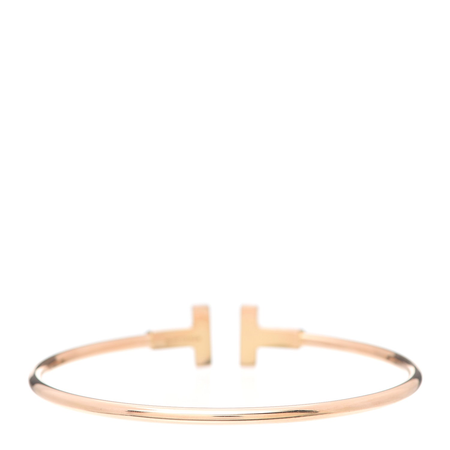 Tiffany 18K Yellow Gold T Wire Bracelet 3 of 5