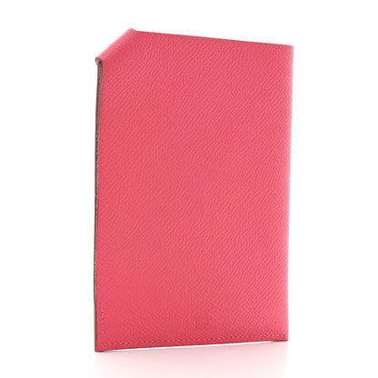 Hermes Epsom Tarmac Passport Holder Rose Jaipur 3 of 7