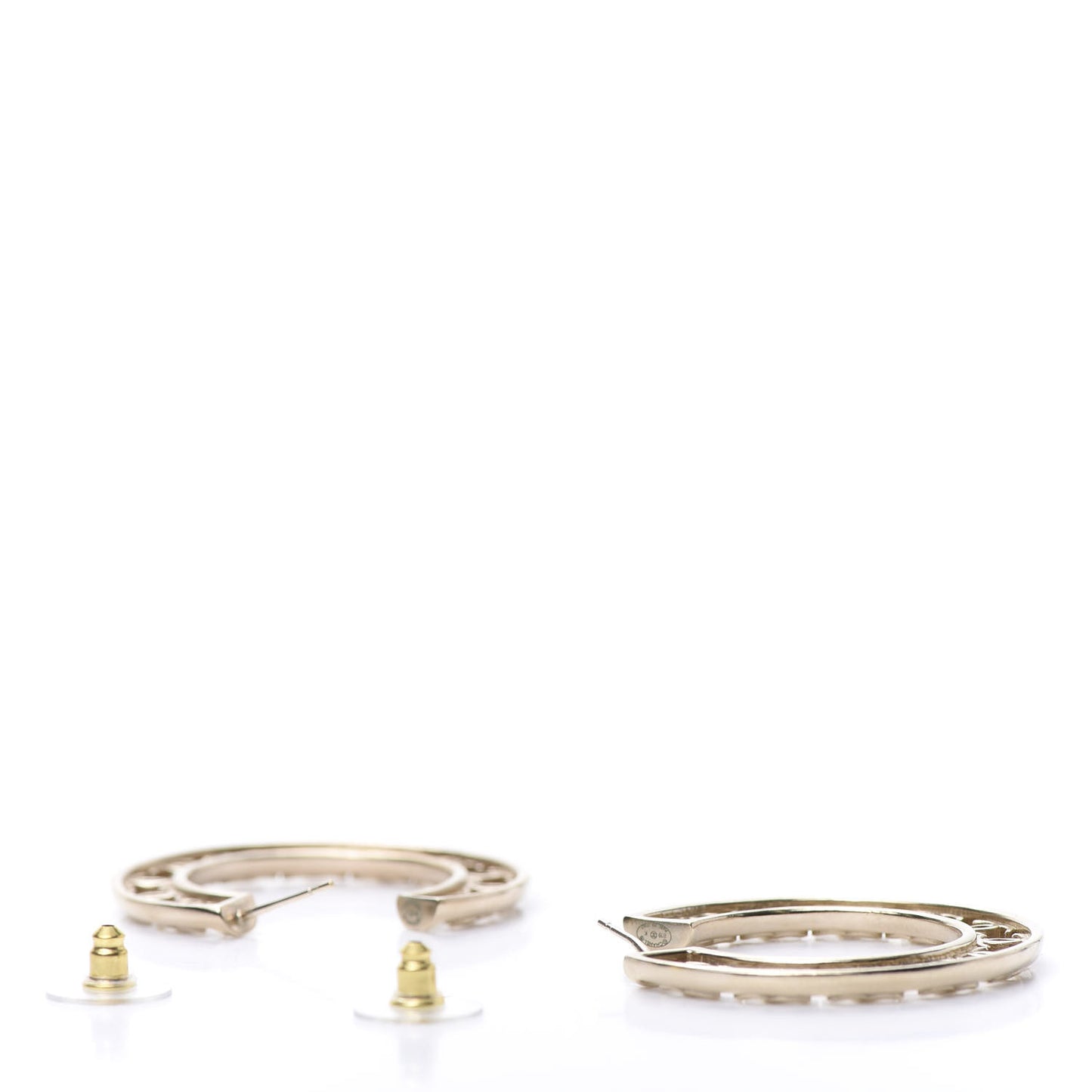 CC Hoop Earrings Gold
