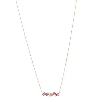 Suzanne Kalan 14K Rose Gold Diamond Morganite Pink Topaz Amalfi Blend Pink Ombre Pendant Necklace 1 of 4