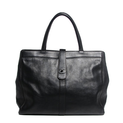 Chanel Calfskin Large Shopping Tote Black 1 of 8