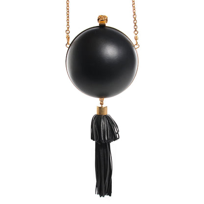 Alexander McQueen Nappa Sphere Skull Clutch Black 1 of 8