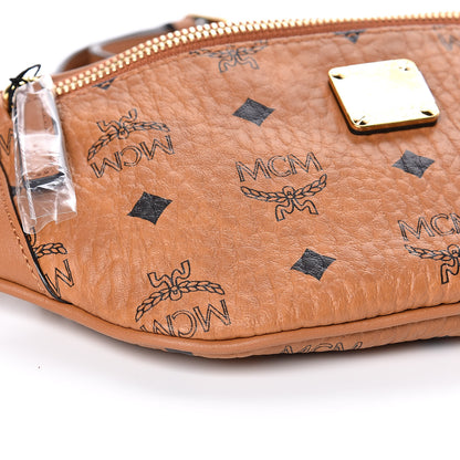MCM Visetos Stark Belt Bag Cognac 7 of 9