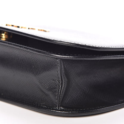 Prada Saffiano Lux Crossbody Bag Black 9 of 9