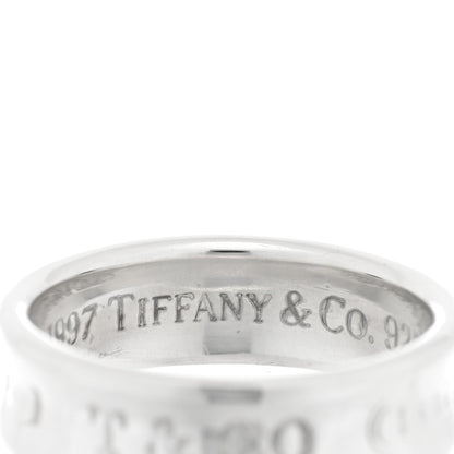Tiffany Sterling Silver 1837 Band Ring 58 8.5 4 of 4