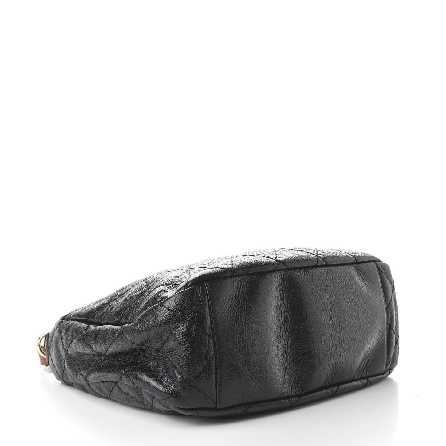 Glazed Calfskin On The Road Hobo Black