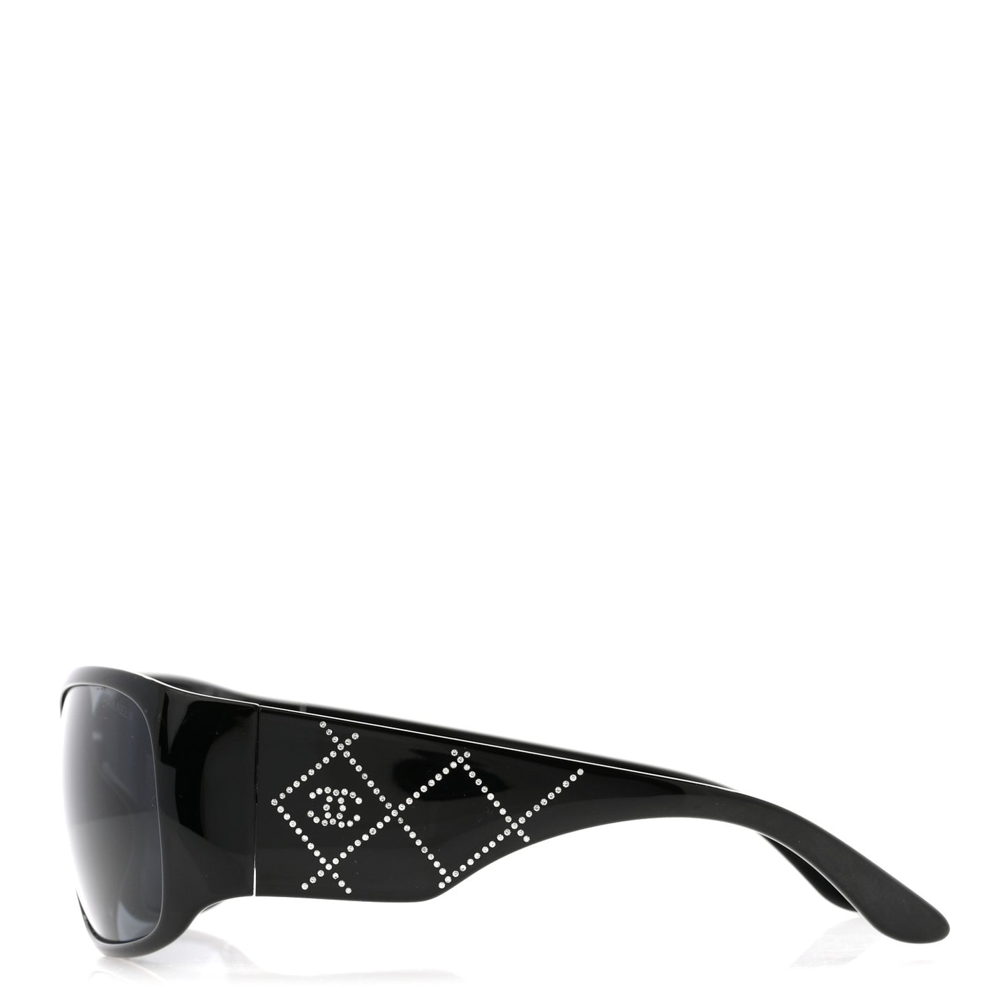 Acetate Crystal CC Sunglasses 5080-B Black