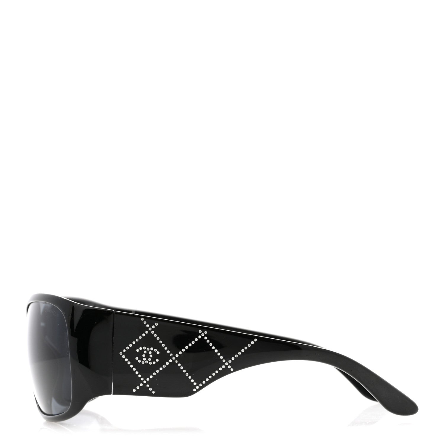 Chanel Acetate Crystal CC Sunglasses 5080-B Black 3 of 9