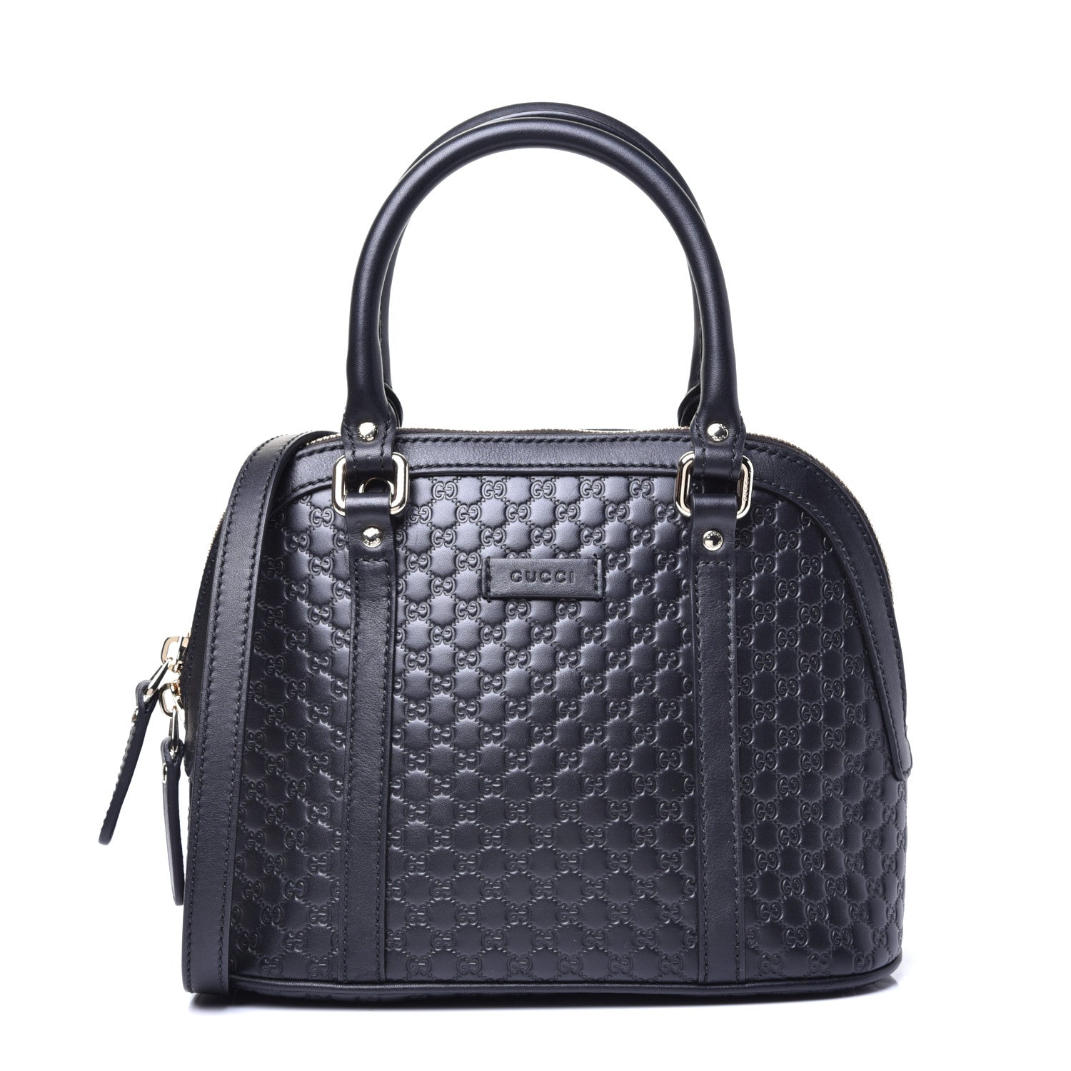 Gucci Metallic Microguccissima Mini Dome Bag Blue 1 of 9