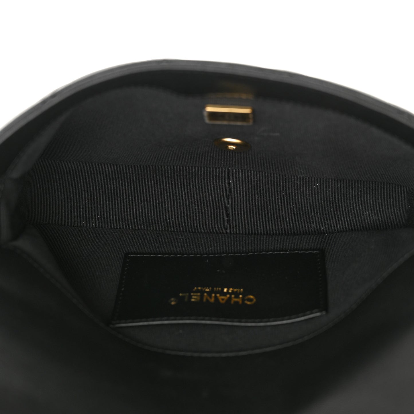 Lambskin Quilted Flap Black