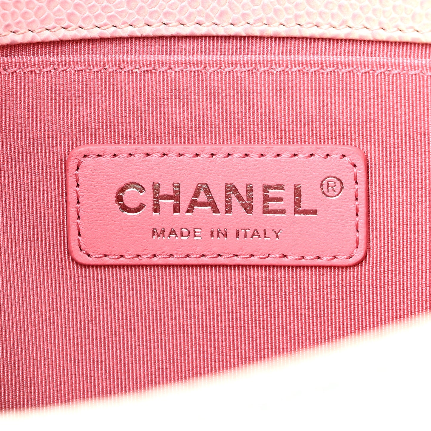 Caviar Quilted Medium Rainbow Boy Flap Pink Multicolor