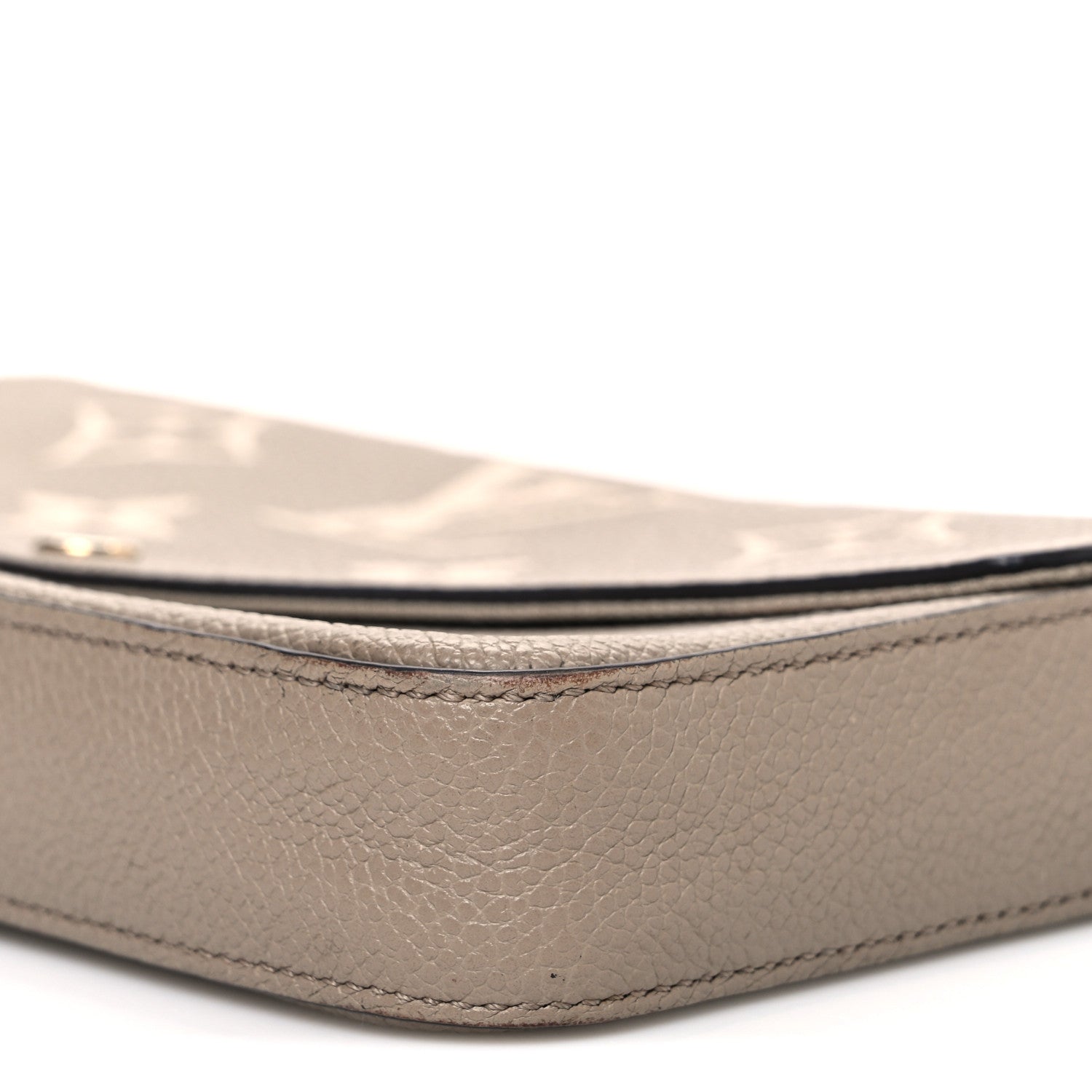 Louis Vuitton Empreinte Monogram Giant Felicie Pochette Tourterelle Creme 9 of 9