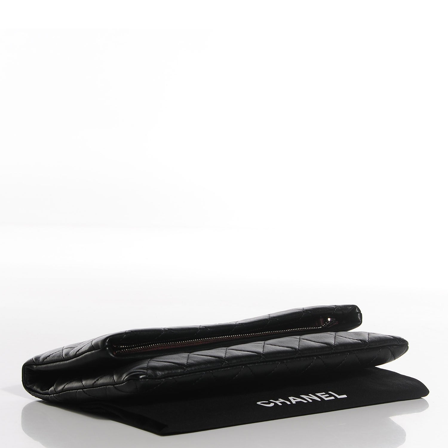 Chanel Lambskin Quilted CC Beauty Clutch Black 4 of 8