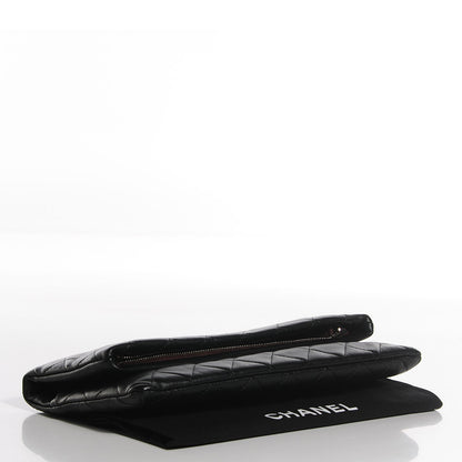 Chanel Lambskin Quilted CC Beauty Clutch Black 4 of 8