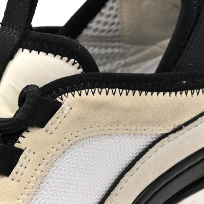 Chanel Velvet Calfskin Mixed Fibers CC Sneakers 37.5 Ivory Black 11 of 12