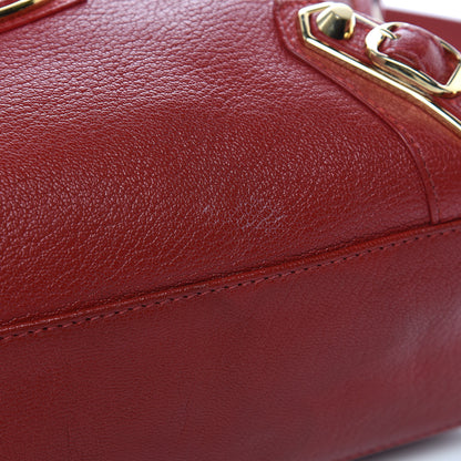 Balenciaga Chevre Gold Metallic Edge Hardware S City Rouge Groseille 11 of 17