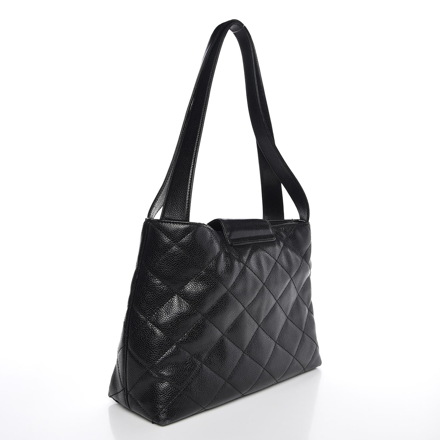 Chanel Caviar Quilted Shoulder Bag Black 3 of 10