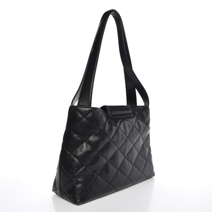 Chanel Caviar Quilted Shoulder Bag Black 3 of 10