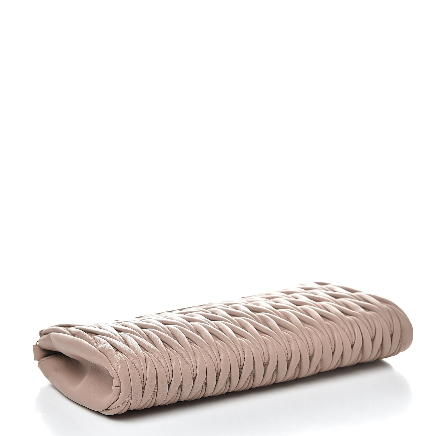 Nappa Matelasse Wristlet Cammeo