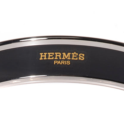 Hermes Enamel Printed Caleche Medium Bracelet 62 Orange 3 of 5