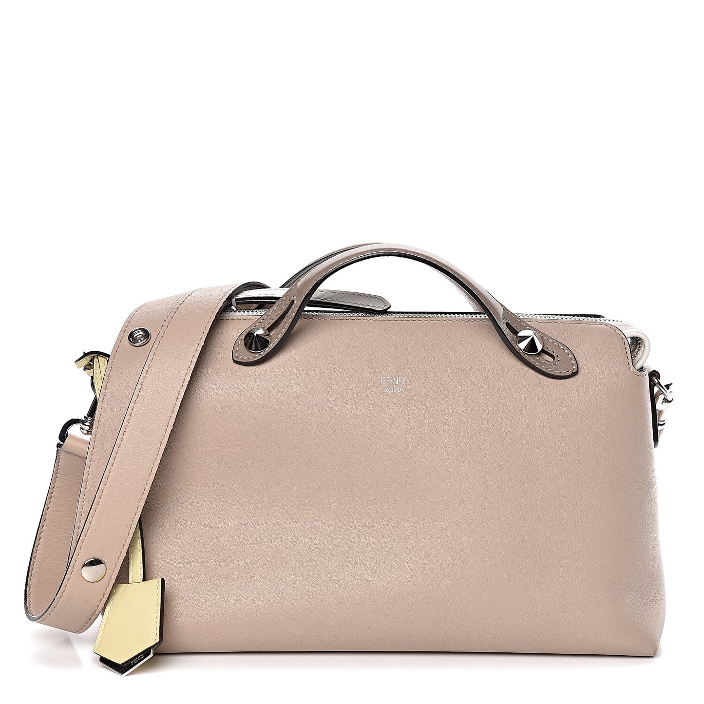 Vitello Dolce 4 Color Medium By The Way Boston Bag Nuvola Tortora Multicolor