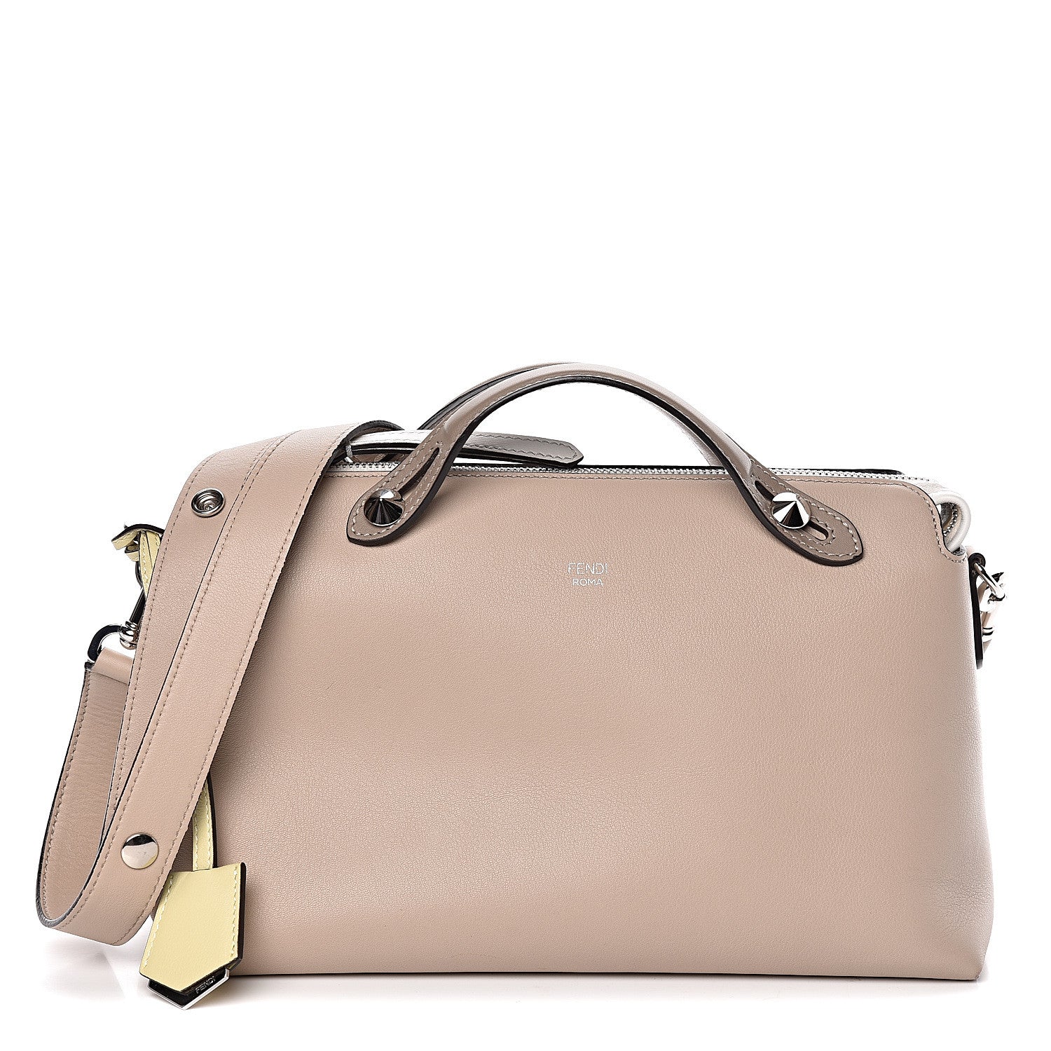 Fendi Vitello Dolce 4 Color Medium By The Way Boston Bag Nuvola Tortora Multicolor 1 of 10