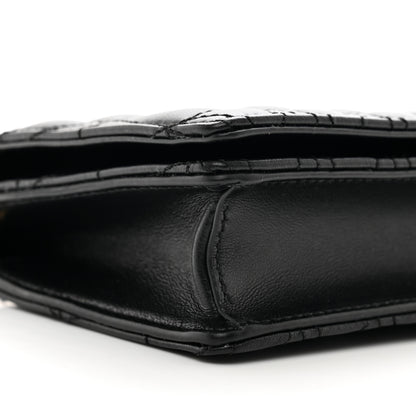 Versace Nappa Quilted Virtus Clutch Bag Black 8 of 10
