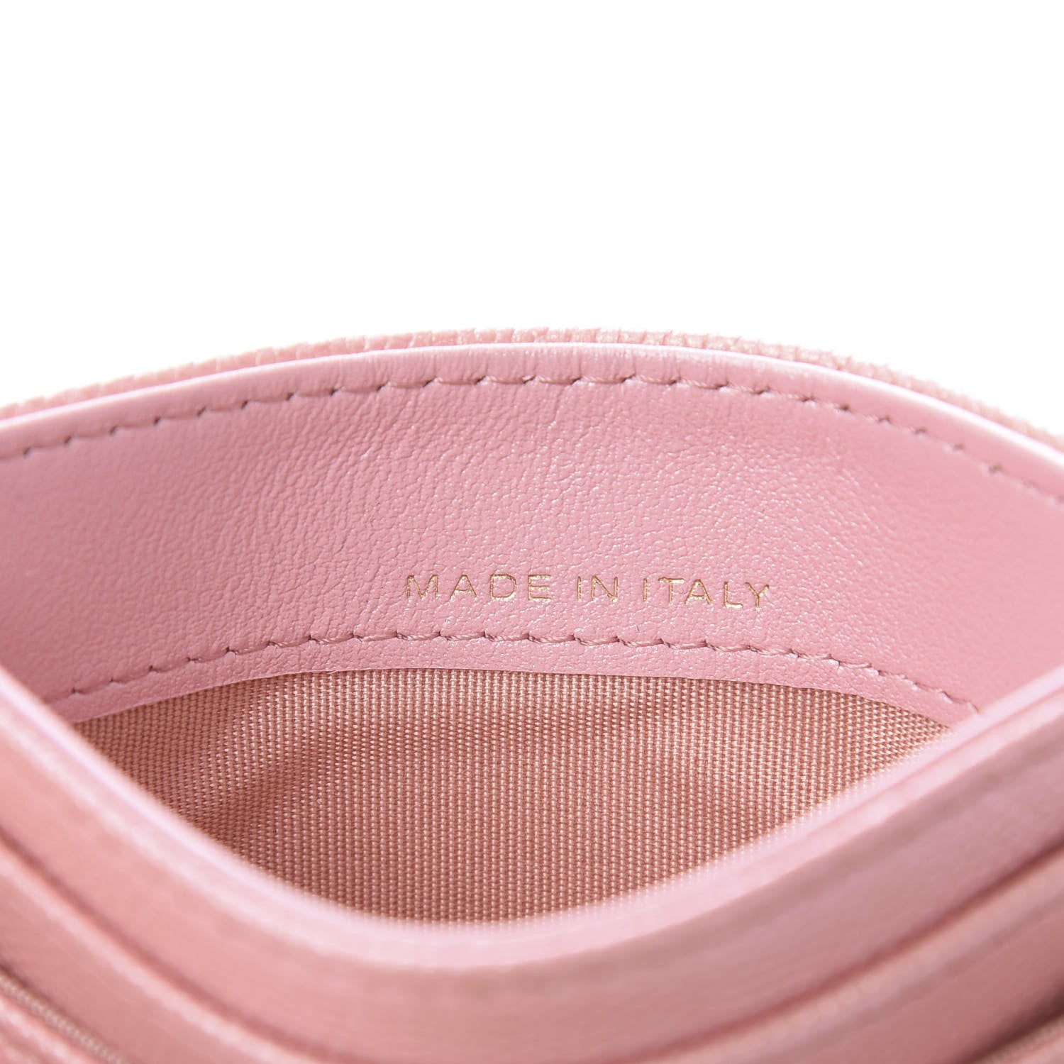 Chanel Iridescent Caviar Quilted Card Holder Rose Pink 7 of 9